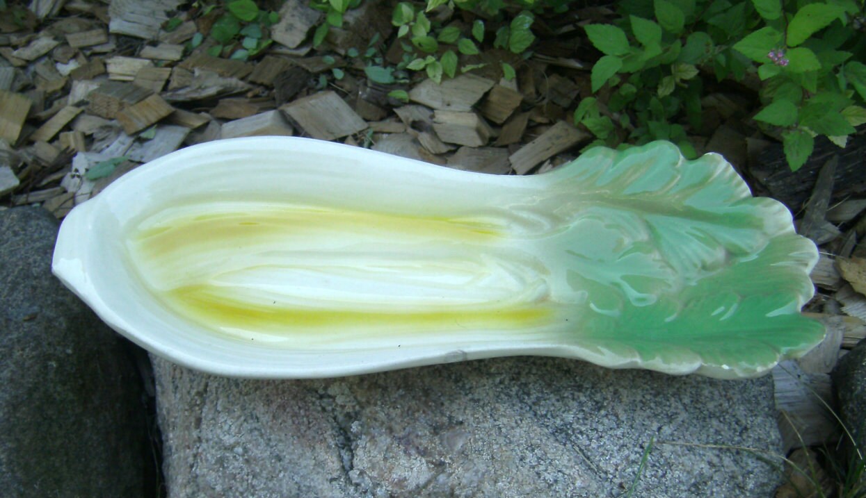 Vintage Cardinal Pottery Celery Dish Celery Serving Dish