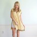 25% OFF . . . Ethnic Beaded Vintage 80s SS Creamy Coffee Brown Mini Dress Tunic SMALL S