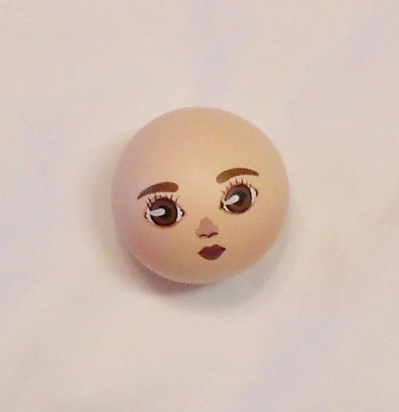 Items similar to 2 Inch Doll Head Bead PrePainted Wooden on Etsy