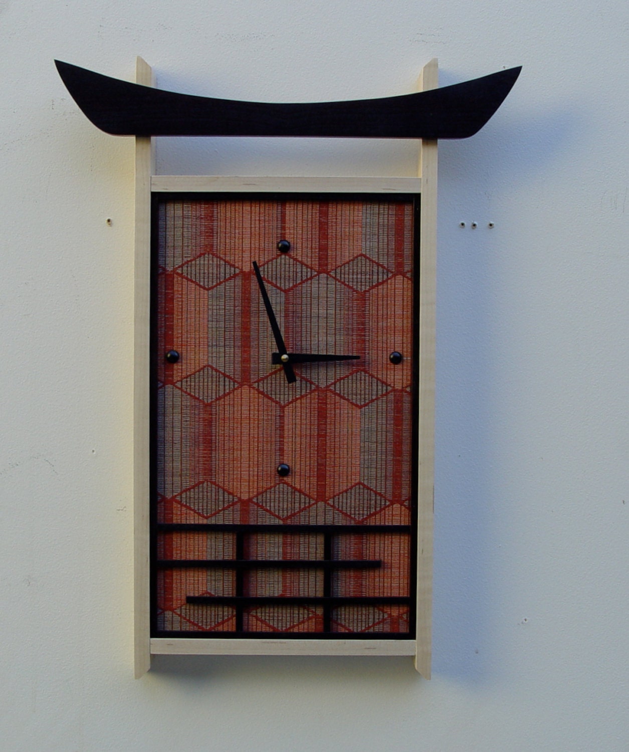 Contemporary Asian Wall Clock by takumidesigns24 on Etsy