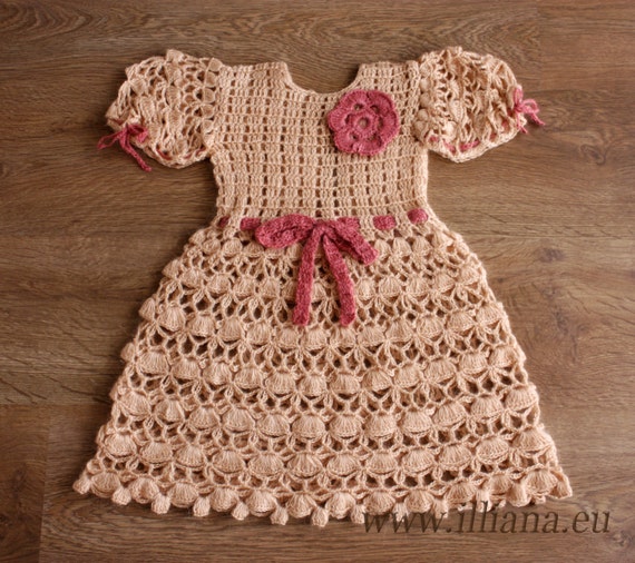 Items similar to Crochet Baby Dress on Etsy