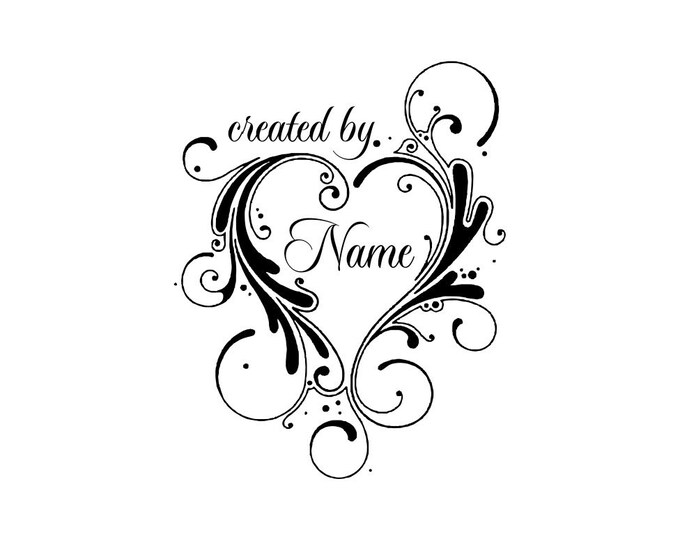 Personalized Custom Made Name Unmounted Rubber Stamps C19
