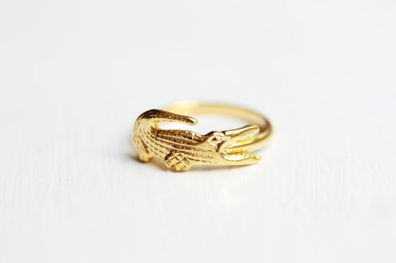 Gold Alligator Ring