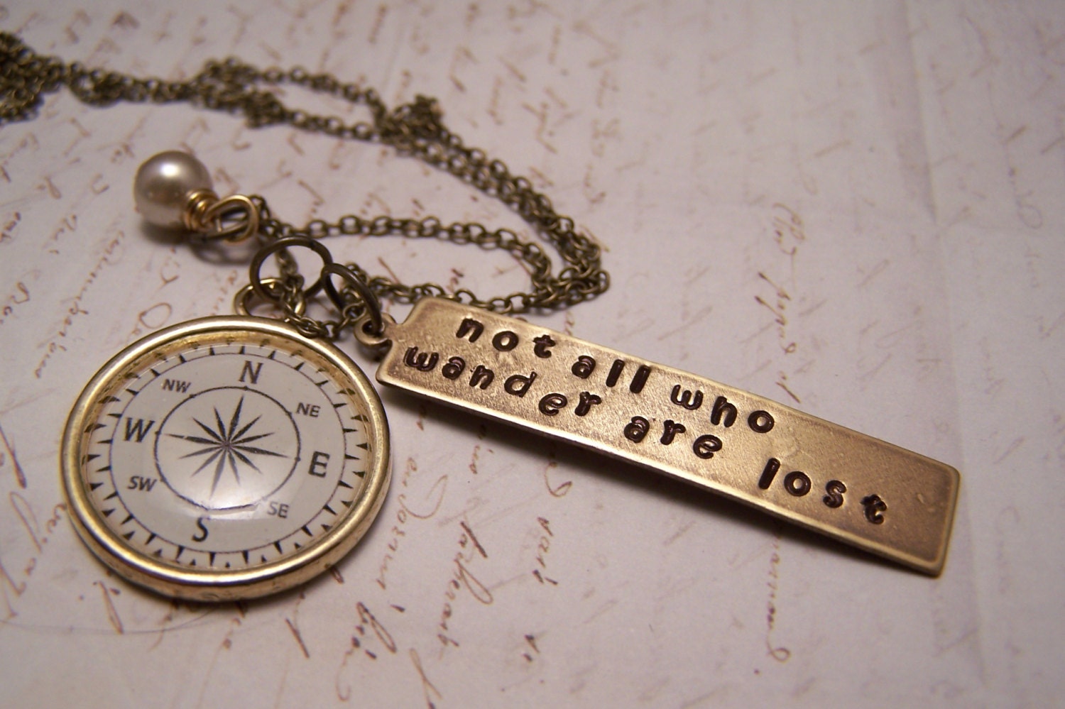 Not All Who Wander are Lost Necklace. Explore. Discover. Find