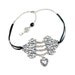 Gothic Lolita Necklace - Corset Choker - Chains of Love - with Antiqued Sterling Silver F-hole Filigree and Chain Lattice - By Ghostlove