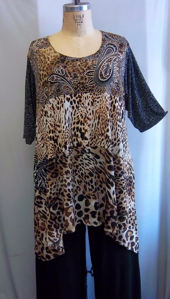 Coco and Juan Lagenlook Plus Size Mixed Jungle by COCOandJUAN