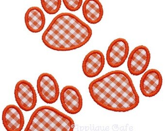 196 Paw Prints Machine Embroidery Applique Design