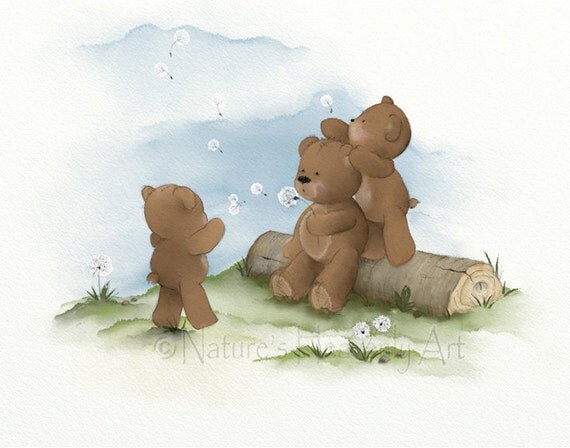 teddy bear wall painting