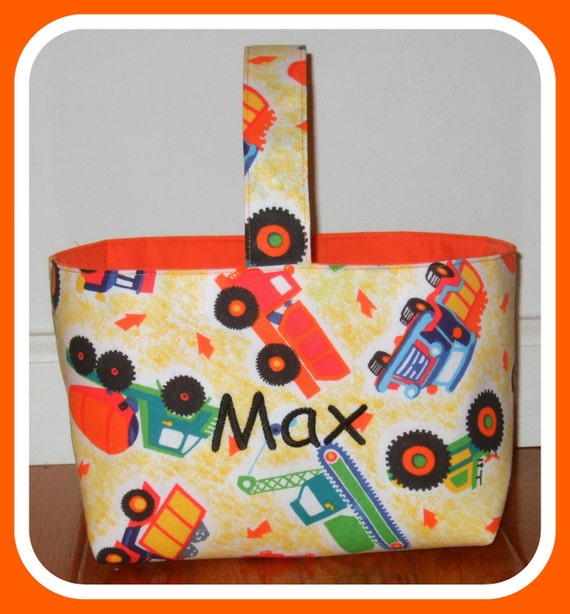 Personalized Easter Basket Construction Easter by twosugarpeas