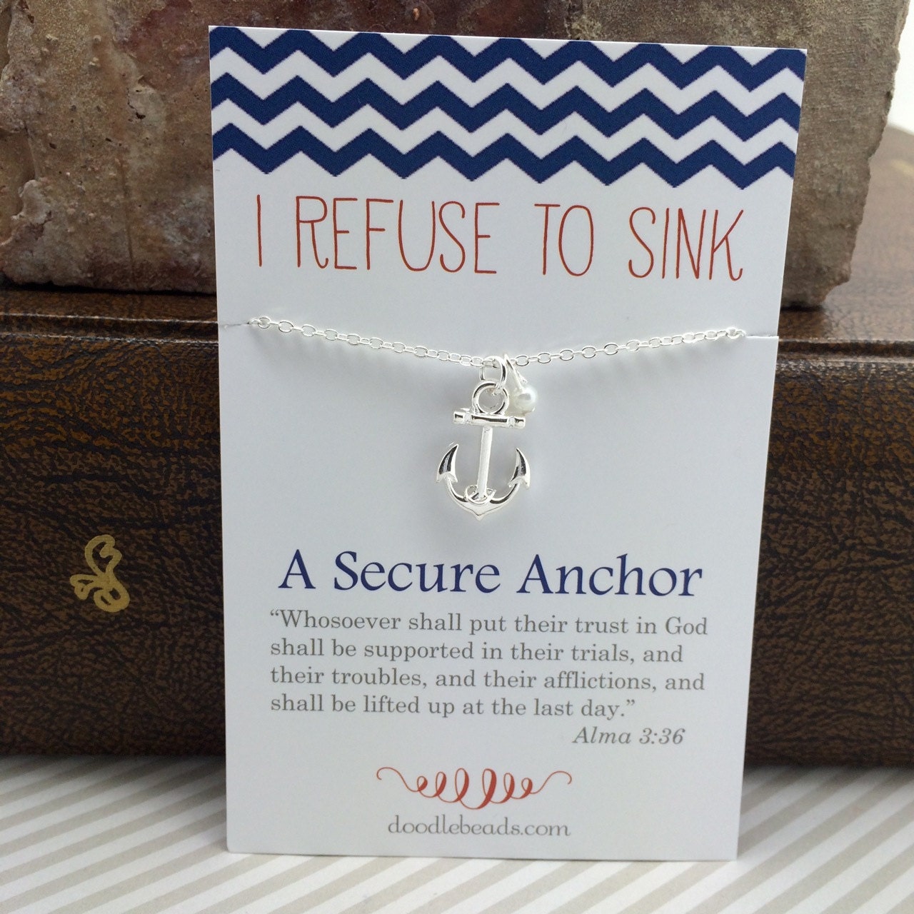 Anchor Necklace I Refuse to Sink Anchor Necklace with