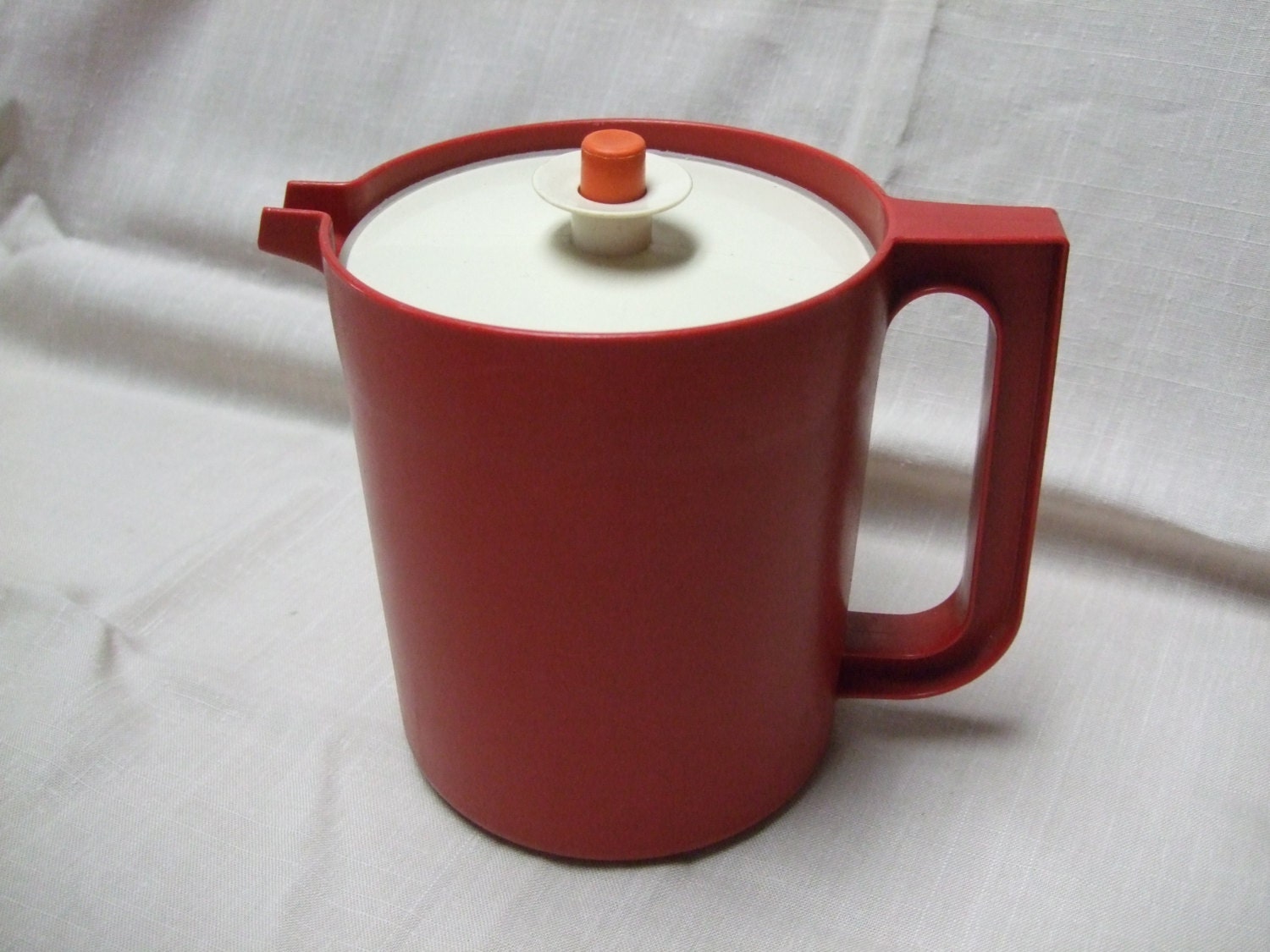 Reserved for Anna Vintage Tupperware Pitcher in Red