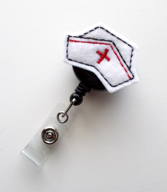 Nurse Cap Cute Badge Holder Nurses Badge Holder Felt