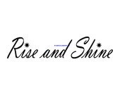 Rise and Shine Sun - Wall Decal - Vinyl Wall Decals, Wall Decor, Bedroom Wall Decal, Signage, Wall Stickers, Kitchen Wall Decal