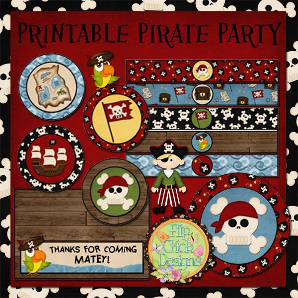 pirate printable pack by flipchickdesigns on etsy pirate printable pack by flipchickdesigns on etsy