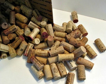 DESTASH - 50 USED Wine Corks - All Natural, No Synthetics - Wine Cork Arts and Crafts Supply