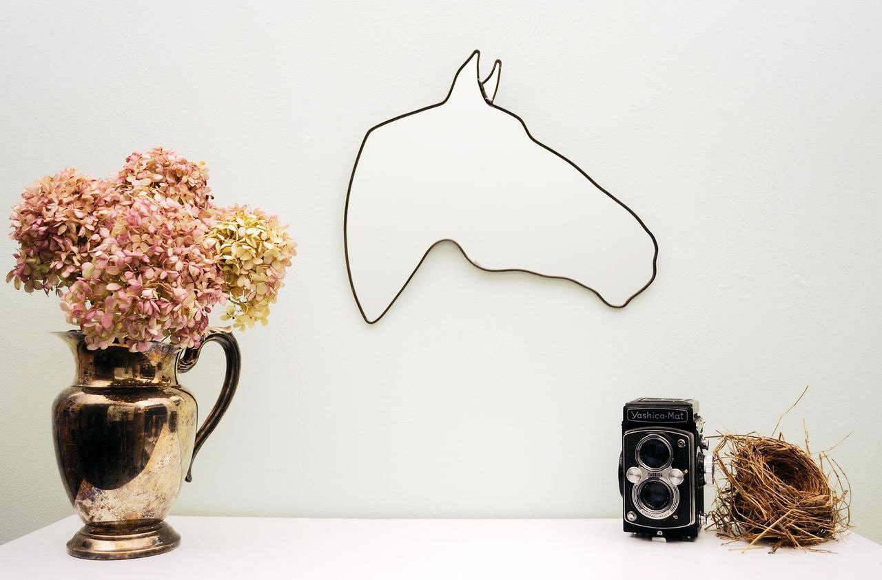 Horse Mirror Right Handmade Horse Wall Mirror Shaped by fluxglass