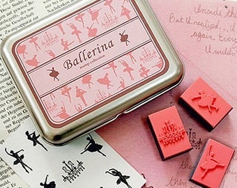 9 Set - Diy Stamps Kit Series Ballerina (4.3 x 3.3in)