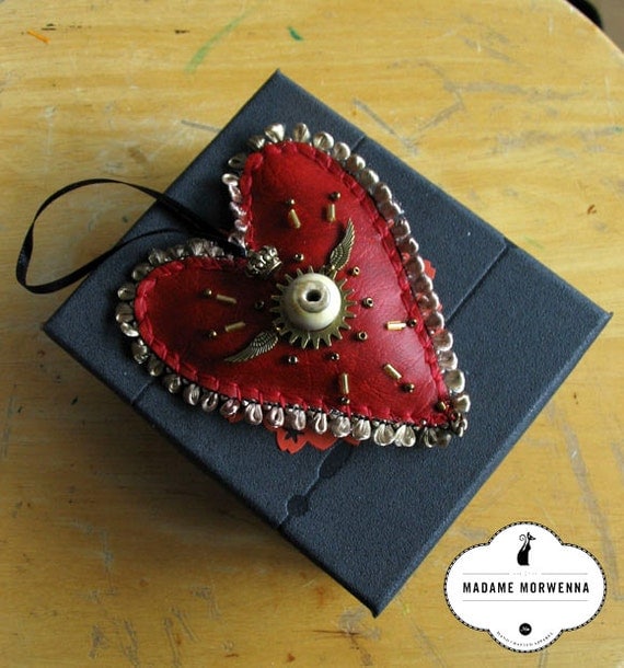 Sacred Heart Steampunk Stuffed Hanging Decoration steampunk buy now online