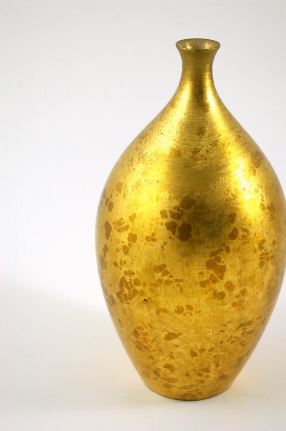 Toyo of Japan Metal Ikebana Vase