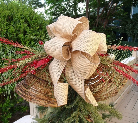 christmas tree topper ribbon bow topper burlap tree by christmas tree topper ribbon bow topper burlap tree by