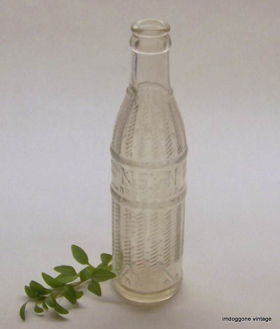 NEHI Vintage Soda Bottle 1920s Clear Antique Bottle Columbus