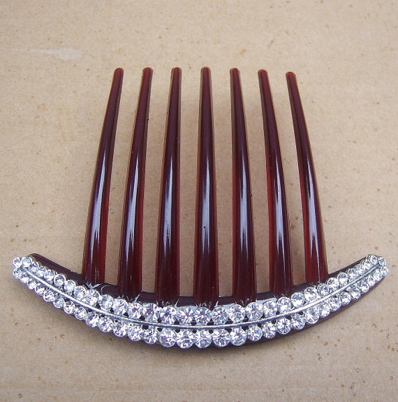 French Twist Hair Comb Vintage Rhinestone Comb Rhinestone   Il 570xN.567299209 Roxh 