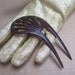Vintage hair accessory Victorian faux tortoiseshell side swept design hair comb