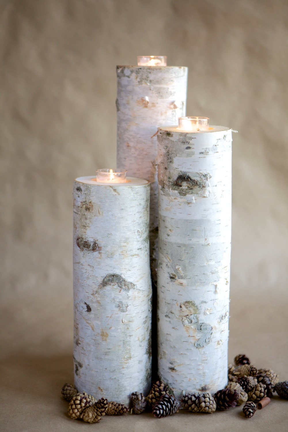 Birch Bark Votive Extra Large Candle Holders by BirchHouseMarket