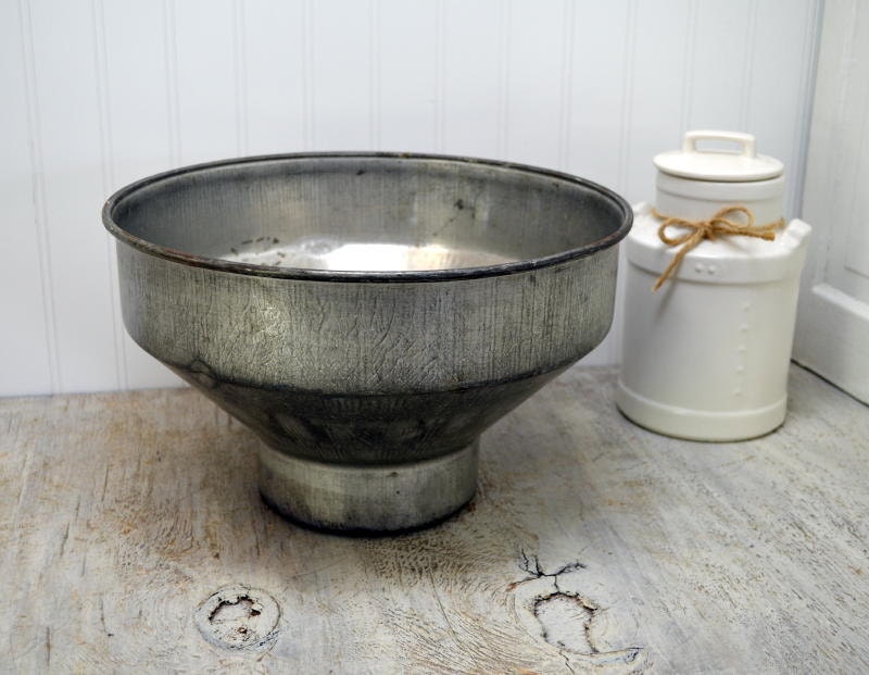 Vintage Milk Can Strainer cream can funnel