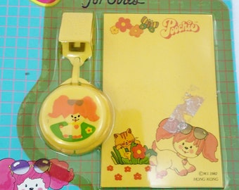 Poochie Take it Easy Clip On Scented Stamper and Note Pad Retro Stationary Mattel In Original Packaging MIB mip moc nrfp nrfb