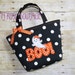 Boo Halloween Trick or Treat Tote Bag - Ready To Ship