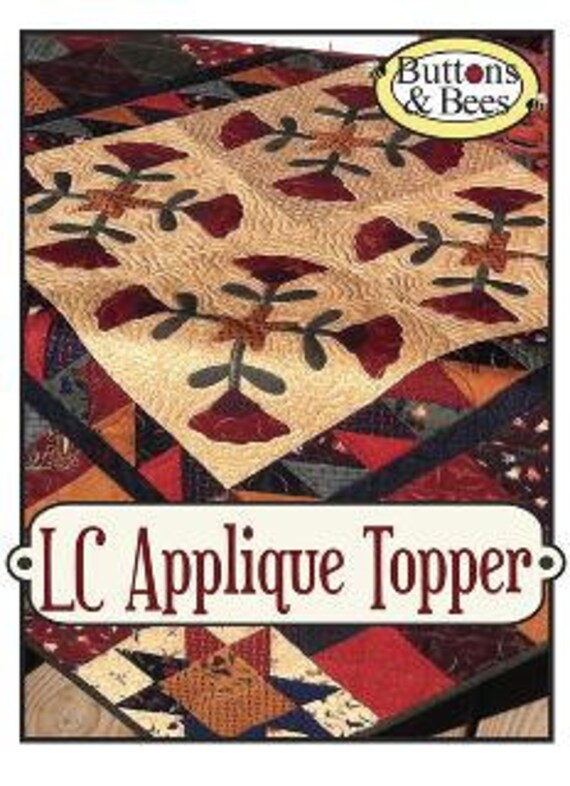 Quilt Pattern Layer Cake Applique Topper by timelessquilts