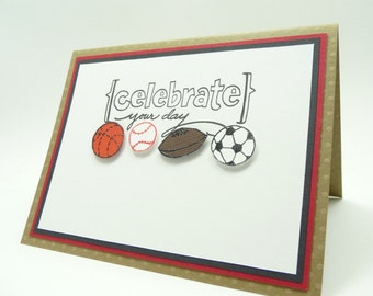 Popular items for sports birthday card on Etsy