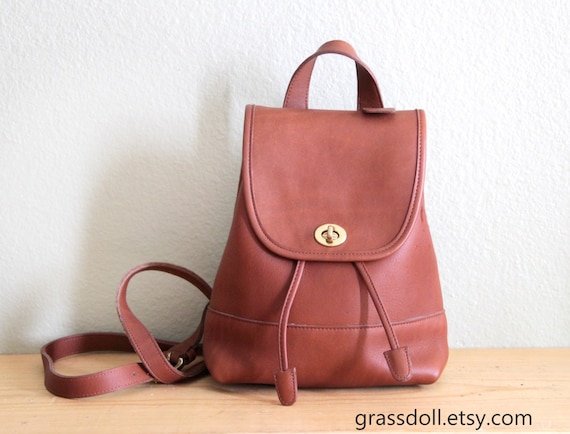 coach backpacks tan