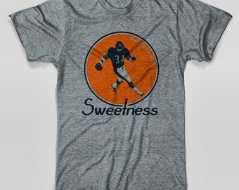 Walter Payton Vintage Chicago Bears T-Shirt Heather Gray
