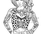 Items similar to Digital Download Print Your Own Coloring Book Outline