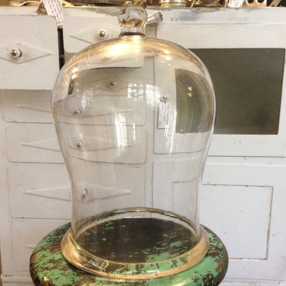 Large Antique Glass Laboratory Bell Jar by CuriosityVintage