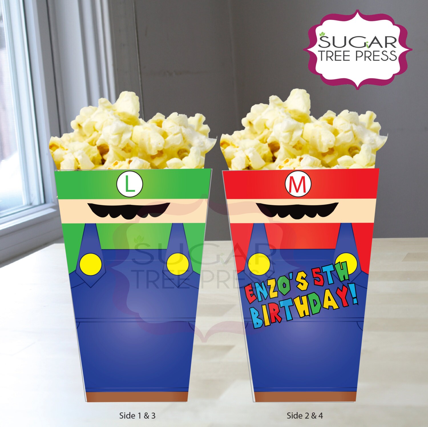 Super Mario Inspired Popcorn BoxPrintable