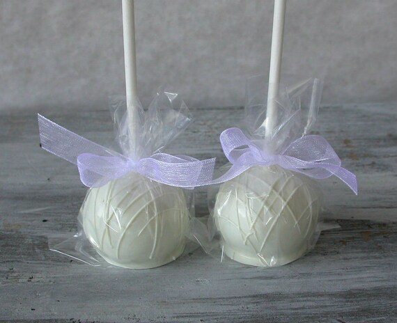 Wedding Cake Pops: 24 Cake Pop Wedding, Baby and Bridal Shower, Rehearsal Dinner, Edible Party Favors Il_570xn