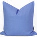 Sukan / SETof 2 Linen pillow blue - blue throw pillow - pillow cover set - pillow cover online - pillow cover set 18 20 22 24