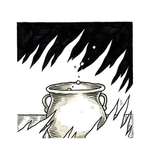 Items similar to Cauldron (original drawing) on Etsy
