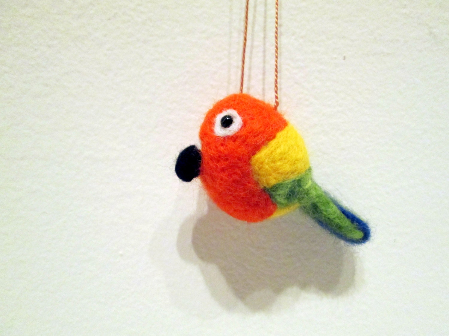 sun conure ornament bird christmas ornament needle felted sun conure ornament bird christmas ornament needle felted