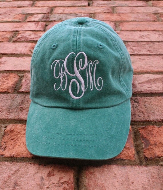 Monogram Cap by JanaBelles on Etsy