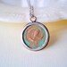 Irish Coin Necklace. Celtic Half Penny in Sterling Silver Necklace. Unique Gift