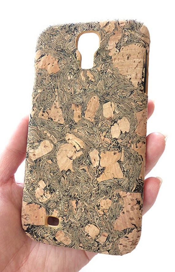 Items similar to Black Cork Phone case for Samsung Galaxy S4 i9500 IV