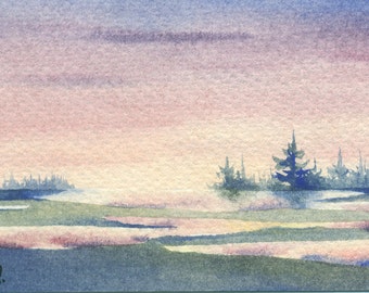 Popular items for Painting Of Sunset on Etsy