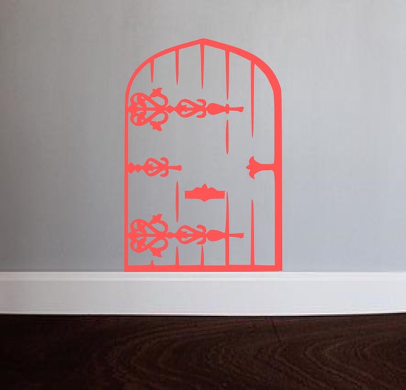 Fairy Door Vinyl Wall Decal Vinyl Lettering by OZAVinylGraphics