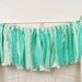 Mint Green Rag Banner for Wedding - Garland - Bunting - Sign for Wedding