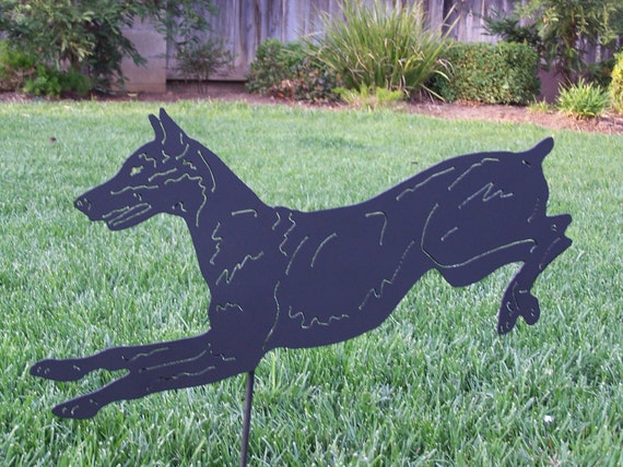 doberman pinscher garden statues