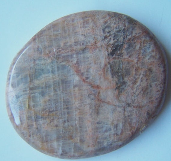 Beautiful Wisconsin Peach moonstone cabochon 6619